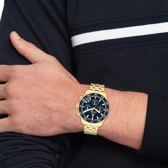 TOMMY HILFIGER TH85 Blue Dial & Gold Bracelet