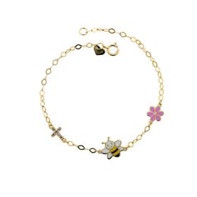 Βραχιόλι με Σμάλτο & Ζιργκόν Ασήμι 925° SKU-75135