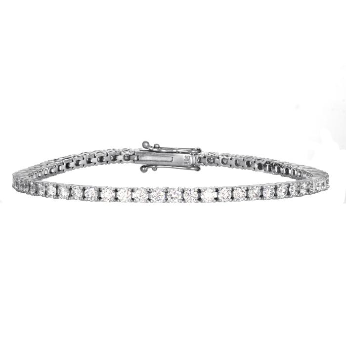 Βραχιόλι Ριβιέρα Λευκόχρυσος Κ18 με Lab Grown Diamonds SKU-75794