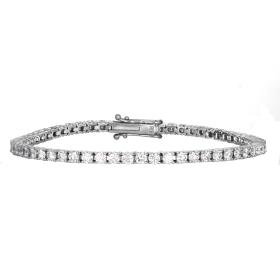 Βραχιόλι Ριβιέρα Λευκόχρυσος Κ18 με Lab Grown Diamonds SKU-75794