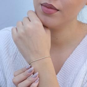 Βραχιόλι Ριβιέρα με Ζιργκόν Χρυσός Κ18 SKU-75453