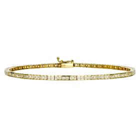 Βραχιόλι Ριβιέρα Χρυσός Κ14 με Ζιργκόν SKU-75237