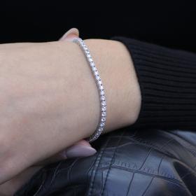 Βραχιόλι Ριβιέρα Λευκόχρυσος Κ18 με Lab Grown Diamonds SKU-75794