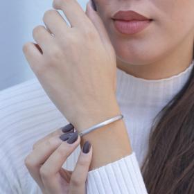 Βραχιόλι Χειροπέδα απο Ανοξείδωτο Ατσάλι SKU-75626