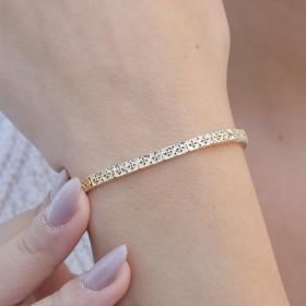 Βραχιόλι Χειροπέδα Χρυσός Κ14 SKU-75405