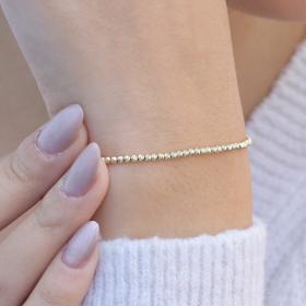 Βραχιόλι Χρυσός Κ14 με Μπίλιες SKU-75228