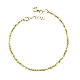 Βραχιόλι Χρυσός Κ14 με Μπίλιες SKU-75228