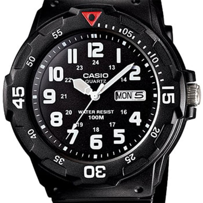 CASIO Black Dial & Black Rubber Strap