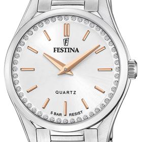 Γυναικείο Ρολόι FESTINA Mademoiselle με Ασημί Καντράν | F20583-1 SKU-75274