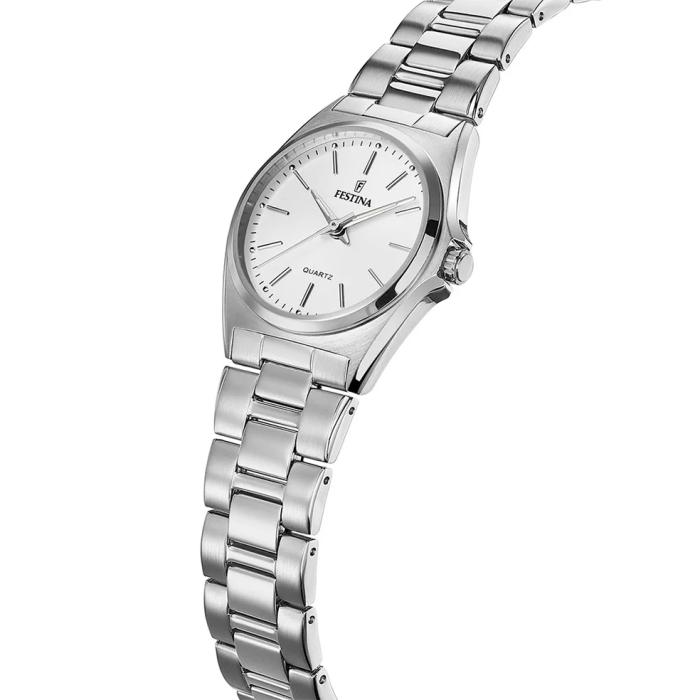 FESTINA Classics White Dial & Silver Bracelet