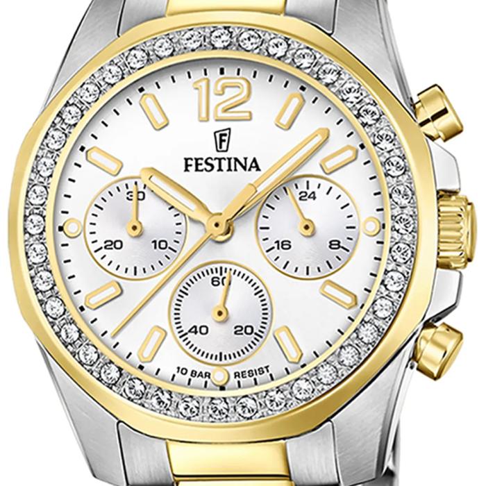 Γυναικείο Ρολόι FESTINA Boyfriend με Δίχρωμο Μπρασελέ | F20607-1 SKU-75280