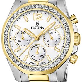 Γυναικείο Ρολόι FESTINA Boyfriend με Δίχρωμο Μπρασελέ | F20607-1 SKU-75280