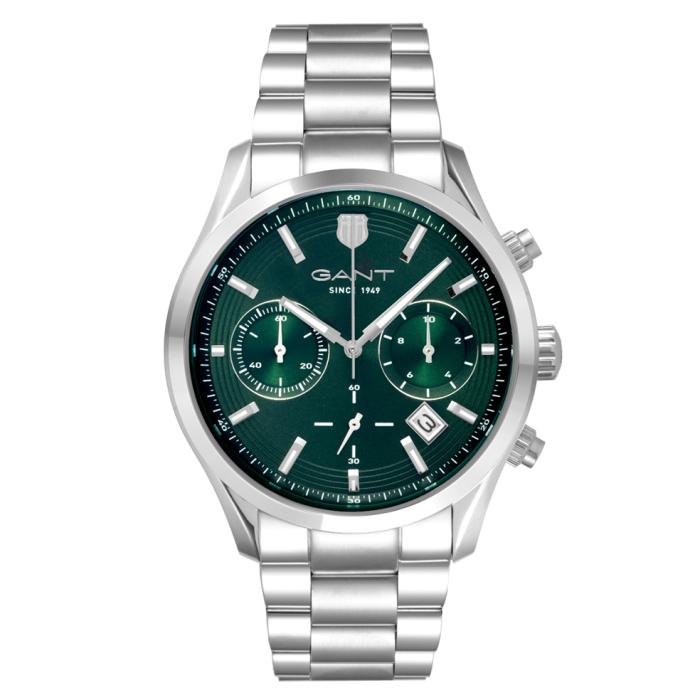 Ανδρικό ρολόι GANT Prestige,Πράσινο Καντράν & Ασημί Μπρασελέ | P206004 SKU-75480