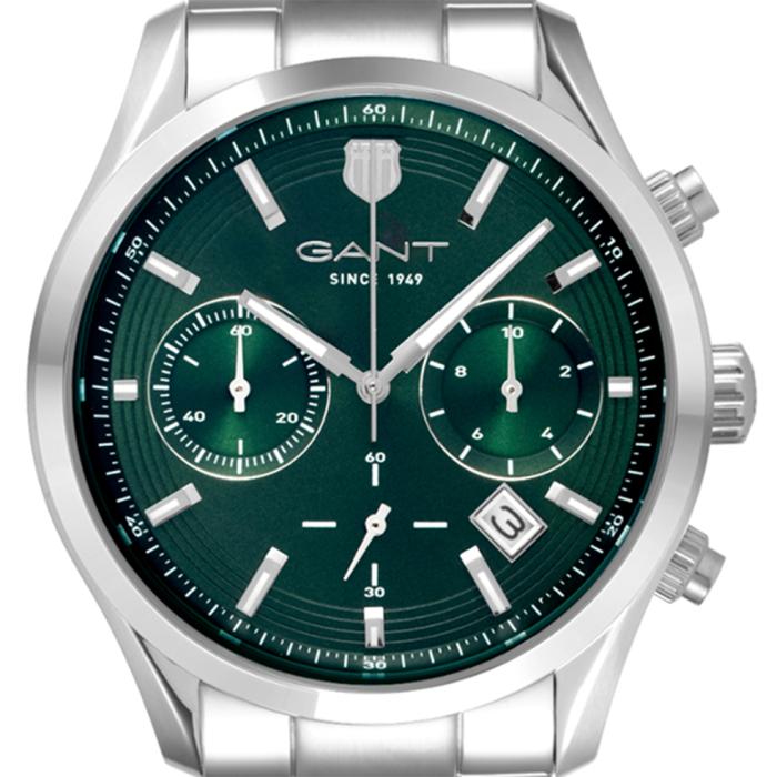 Ανδρικό ρολόι GANT Prestige,Πράσινο Καντράν & Ασημί Μπρασελέ | P206004 SKU-75480
