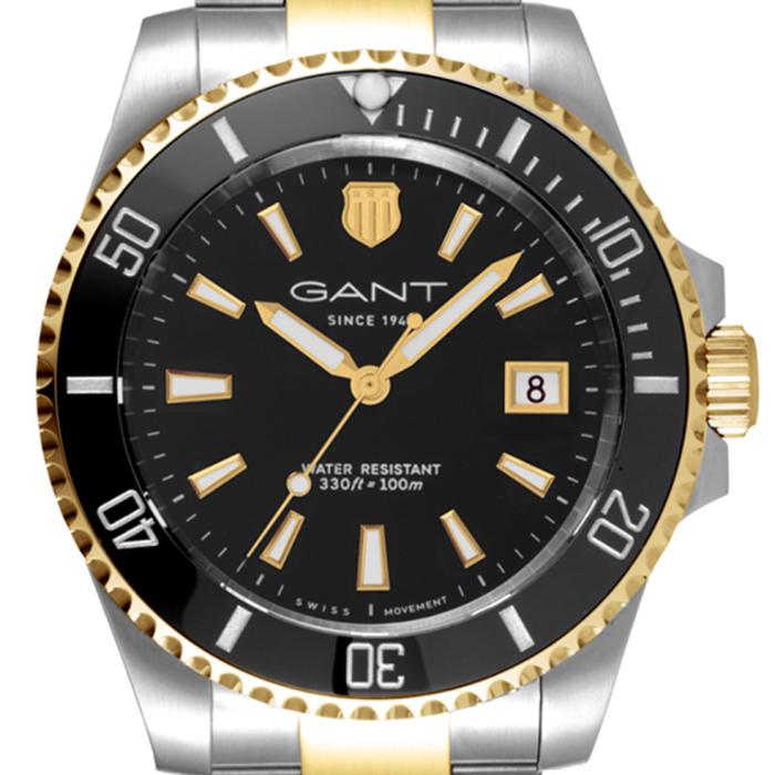 GANT Prestige Black Dial & Two Tone Bracelet