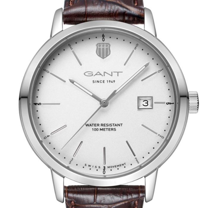 GANT Prestige White Dial & Brown Leather