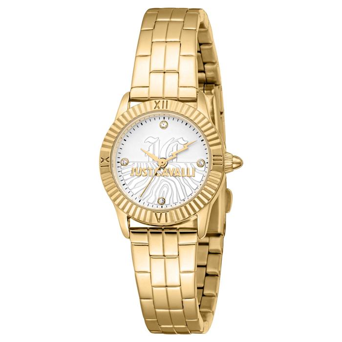 JUST CAVALLI Mini Silver Dial & Gold Bracelet