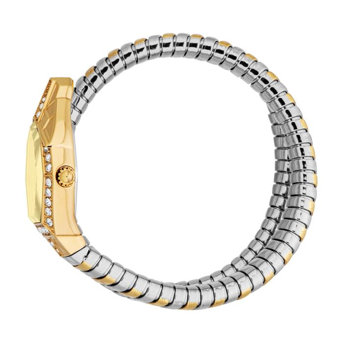 JUST CAVALLI Signature Snake Gold Dial & Two Tone Bracelet