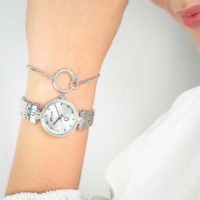 Γυναικείο Ρολόι JUST CAVALLI Mini, Ασημί Καντράν & Βραχιόλι | JC1L330M0045 SKU-75776