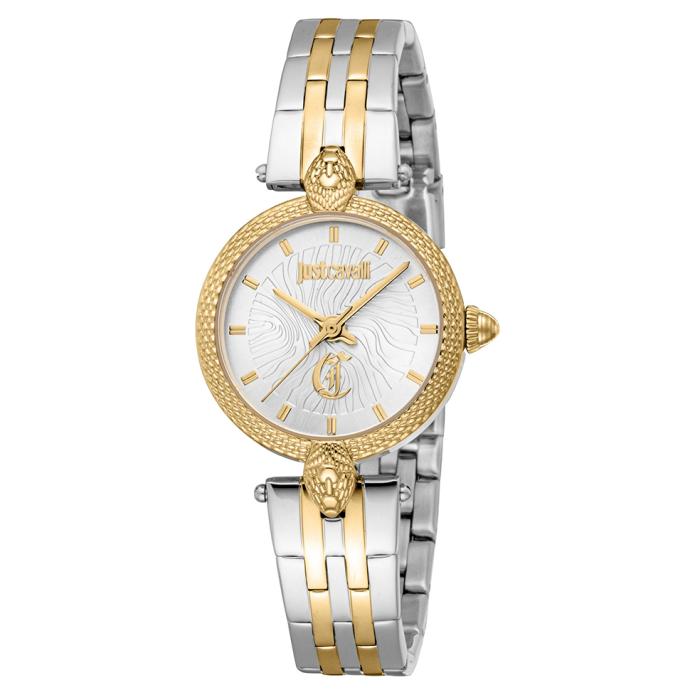 JUST CAVALLI Mini Silver Dial & Two Tone Bracelet