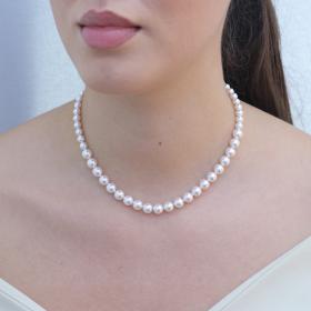 Κολιέ Ασήμι 925° με Πέρλες SKU-75666