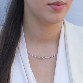 Κολιέ Ασήμι 925° με Ζιργκόν SKU-75688