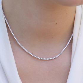 Κολιέ Γυναικείο Ασήμι 925° με Ζιργκόν SKU-75549