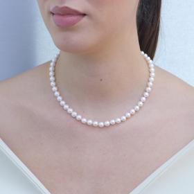 Κολιέ Μαργαριταρένιο με Κούμπωμα 14 Καρατίων SKU-75218