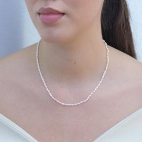 Κολιέ με Μαργαριτάρια Ασήμι 925° SKU-75563