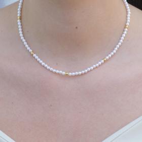 Κολιέ με Πέρλες Ασήμι 925° SKU-75672