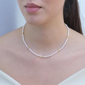 Κολιέ με Πέρλες Ασήμι 925° SKU-75672