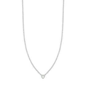 Κολιέ Ριβιέρα Ασήμι 925° με Ζιργκόν & Καρδούλα SKU-75548