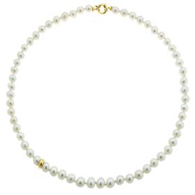 Μαργαριταρένιο Κολιέ με Κούμπωμα Χρυσός Κ18 SKU-75204