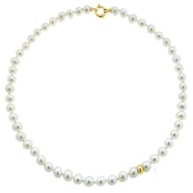 Μαργαριταρένιο Κολιέ με Κούμπωμα 18K SKU-75217