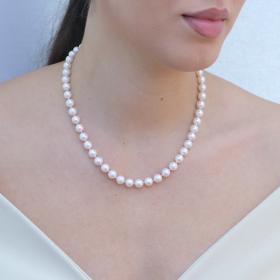 Μαργαριταρένιο Κολιέ με Κούμπωμα 18K SKU-75221