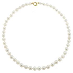 Μαργαριταρένιο Κολιέ με Κούμπωμα 18K SKU-75221