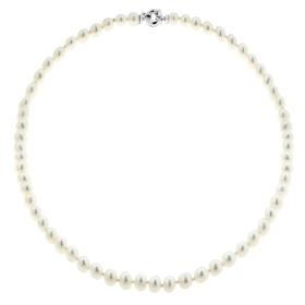 Μαργαριταρένιο Κολιέ με Κούμπωμα 18K SKU-75222
