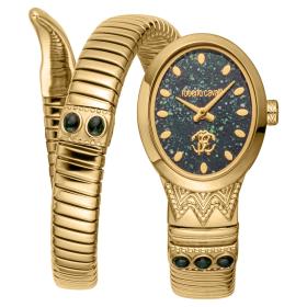 Γυναικείο Ρολόι ROBERTO CAVALLI Snake με Χρυσό Μπρασελέ | RC5L104M0035 SKU-75779