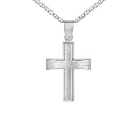 Σταυρός Ανδρικός Λευκόχρυσος Κ9 SKU-75330