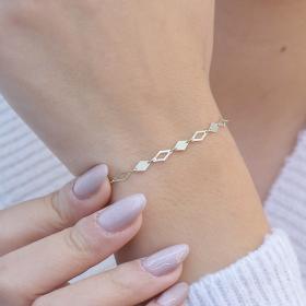 Βραχιόλι Αλυσίδα Χρυσός Κ9 SKU-76396