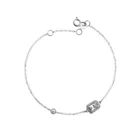 Βραχιόλι Ροζέτα Λευκόχρυσος Κ9 με Ζιργκόν SKU-76776