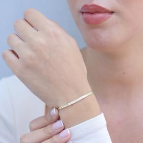 Βραχιόλι Χειροπέδα Χρυσός K14 SKU-76838