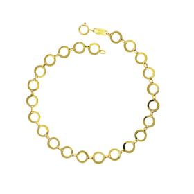 Bραχιόλι Χρυσός Κ9 με Λουστρέ Φινίρισμα SKU-76394