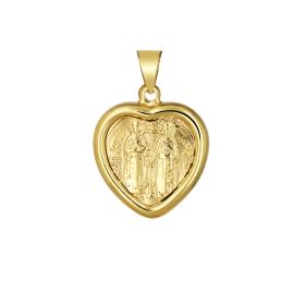 Φυλαχτό Κωνσταντινάτο με Αγίους Χρυσός Κ9 SKU-76048