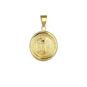 Φυλαχτό Κωνσταντινάτο με Αγίους Χρυσός Κ9 SKU-76086