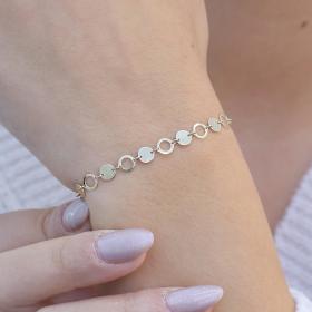 Γυναικείο Βραχιόλι Αλυσίδα Χεριού Χρυσός Κ9 SKU-76395