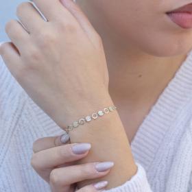 Γυναικείο Βραχιόλι Αλυσίδα Χεριού Χρυσός Κ9 SKU-76395