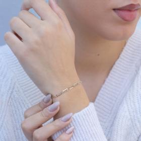 Γυναικείο Βραχιόλι Αλυσίδα Χρυσός Κ9 SKU-76399