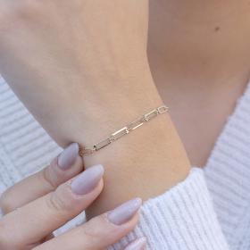 Γυναικείο Βραχιόλι Αλυσίδα Χρυσός Κ9 SKU-76399