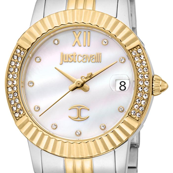 JUST CAVALLI Glam MOP Dial & Two Tone Bracelet